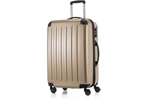HAUPTSTADTKOFFER - Alex - Bagage Rigide Valise Moyenne, Trolley avec 4 Roues multidirectionnelles, 65 cm, 74 litres, Champagne