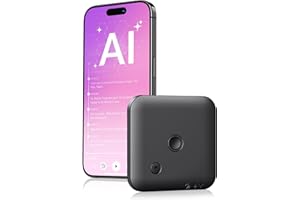 FOCASE REC FoCase Note AI Voice Recorder, Transcribe & Summarize, Translation, APP Control with Chat GPT, Magnetic, 64GB Memory, Support 112 Languages, Audio Recorder for Phone Calls, Lectures, Meetings, Black