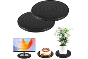 GUIDRE 2 Stück Drehscheibe Drehbarer Universal, 20 cm Drehbarer Universal Drehteller 360 Grad Drehplattform Drehplatte Mehrzweck Drehbar Plattform mit Stahlkugellagern Rotierende Plattenteller für Torten Tv