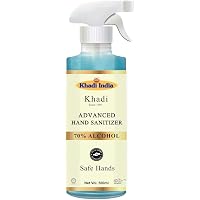 Khadi Liquid Based hand sanitizer with 70% Alcohol base in Spray (500 ML)