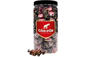 VANDECA Côte d’Or Chokotoff - bonbons au chocolat noir au caramel - en pot réutilisable - 800g