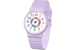 SOCICO Montre analogique pour Enfants, Montre Sportive étanche 30m pour 5-16 Ans, Montre Enfant Facile à Lire, Cadeau d'anniversaire pour Enfant, Cadeau de Noël