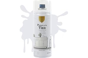 H HANSEL HOME Pintura Spray a la Tiza Color Pastel Acabado Ultra Mate - Blanco Puro 400ml