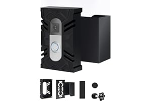 ZAHALA BATTERY Anti-Diebstahl Video Türklingel Halterung Kompatibel mit Ring/Blink Wireless Video Türklingel, Justierbare Halterung Zubehör für Häuser, Wohnungen, Unternehmen, Keine Notwendigkeit zu Bohren