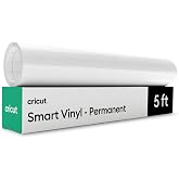 Cricut Smart Permanent Adhesive Vinyl - Roll 12" x 60" - White - For Cricut, Crafts, Windows and Decoration