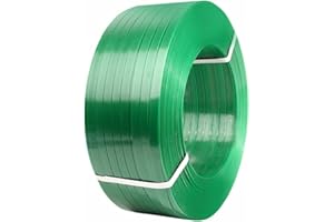 BAOSHISHAN Bobine de cerclage manuelle pour palette - 600 mètres - 0,8 mm d'épaisseur - 16 mm - 500 kg