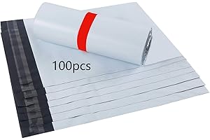 HVDHYY Buste Spedizione Plastica Autoadesive Sacchetti per Spedizioni Bianca 100pezzi 30cm X42cm A3 Borse Postali Sacchetti di Buste per Postali Spedizione in Plastica Sacchi per Spedizioni