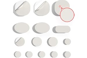 Skystuff 45 toppe adesive in nylon per riparazione di giacche, tende, capi outdoor, di forma rotonda e ovale, di colore bianco