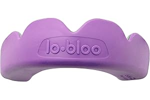 lobloo PRO-FIT in attesa di brevetto, paradenti professionale a doppia densità senza impressioni per sport ad alto contatto come MMA, hockey, calcio, rugby, grande + 14 anni, Viola