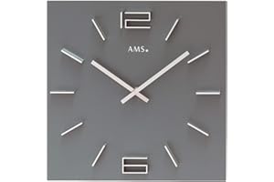 AMS Nowoczesny zegar ścienny z mechanizmem kwarcowym AMS