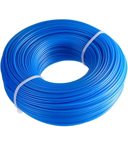 Fil Débroussailleuse Acier Renforcé 2,4 Mm × 15 M – Noyau Métal Inox + Nylon – Ultra Résistant Herbes Épaisses & Ronces