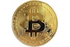 SHINEKOO BAQI 1 Pz Oro Placcato Moneta Bitcoin Regalo Collezionabile BTC Coin Art Collection Physical