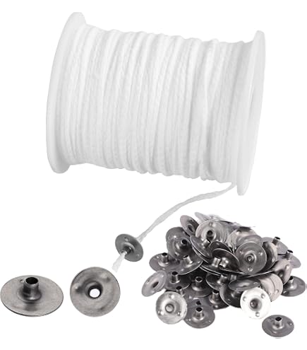 Ilmkerze® Docht Kerzendocht für Kerzen bis 9 cm Durchmesser Länge 5 m | 100% Baumwolle