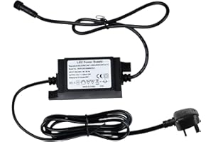 INDARUN LED Driver Adapter 8W 12V, Low Voltage Power Supply Transformer for LED Decking Lights, IP67 Waterproof, 5A Constant Current