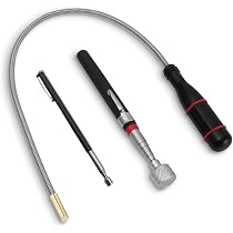 3x Teleskopierbarer Magnetgreifer – Biegsam, Mit Griff, 2/3/5 Lb Tragkraft – Für Schrauben & Kleinteile