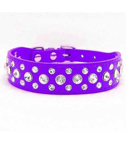 Strass Hundehalsband Mit Leine – Weiches Wildleder, Glitzernde Steine, Einstellbar, Größe S (pink)