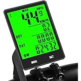 KASTEWILL Computer da Bicicletta, Multifunzionale Wireless Impermeabile Contachilometri per Bicicletta, 2.8" Schermo LCD Disp