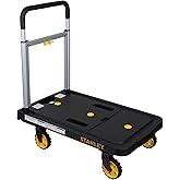 61% Off STANLEY SXWT-PC517-SP Flat-Folding Aluminium Platform Truck, Now ₹4214 (Original ₹10905)