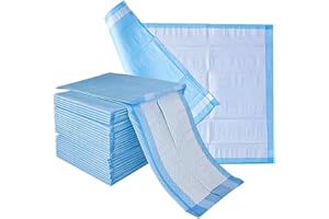 LUXE VITA LUXEVITA (1x30 Pads) Disposable Incontinence Bed Pads 24x36 Inches, Waterproof Mattress Protectors with Self-Adhesive Sticker Tabs, High Absorbency 1700ml Underpads Bed Mats for Children, Adults