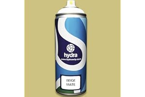 HYDRA WATER TRANSFER PRINTING Fondo Base Pintura BEIGE MEDIO Mate perfecto como fondo para Hidroimpresion Hydrographic aerosol Water Transfer Printing HIDROGRAFIA - Hydra - 400 ml
