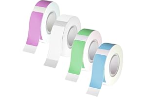 GNAXYZTHOR 4 rolki 12 × 40 mm Etykieta termiczna do etykietowania, samoprzylepne etykiety termiczne, kompatybilne z Phomemo D30/D32/D35/Q30/Q30S/Q31, kompatybilne z MARKLIFE P11/P12/P15, iEager L11/L12, VRETTI