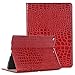 Price comparison product image iPad 9.7 2018 Case,Miya Premium Luxury Ultra Slim PU Leather Book Style Flip Wallet Smart Cover Case Built in Stand,Card Slot for iPad 9.7 2017/iPad 9.7 2018 - Red