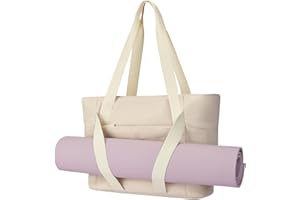 Axcone Borsa da Donna con Cerniera,Borsone da Viaggio,Borsa da Trasporto Trapuntata,Borsone Palestra Sportiva con Cinghie per Tappetino da Yoga per Viaggi e Sport