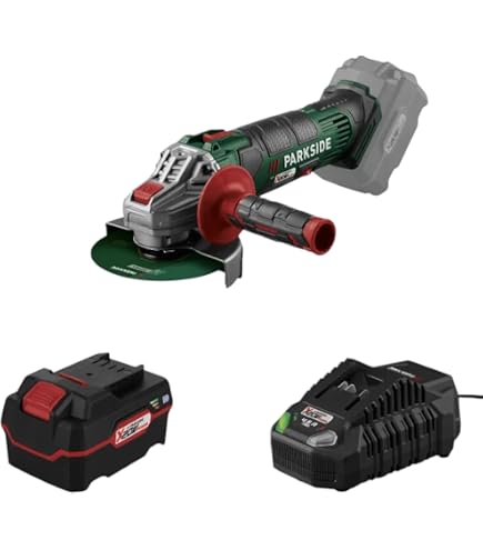 Meuleuse D'angle Sans Fil Parkside PWSAM 20-Li A1 - 20V - 76mm - Sans Batterie Ni Chargeur