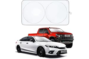 DIKO Pare Soleil Voiture, Pare-Brise Pare-Soleil, Pare-Soleil Pliable de fenêtre Avant de Voiture, Isolation Thermique et Protection UV, Convient à la Plupart des véhicules.