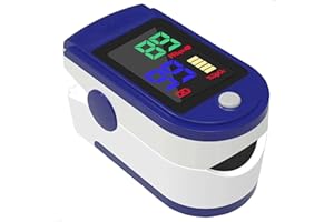 IndoTeam Pulse Oximeter/Blood Oxygen Monitor Finger Saturation with LED Display and Lanyard – Finger Heart Rate Monitor with SpO2 Pulse Oximeter Display - Oxygen Saturation Monitors