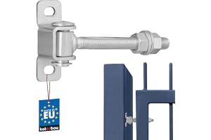 KOTARBAU® Grindgångjärn - Stål - M12 115 mm - Silver - Justerbara Gångjärn - För Trägrind - Ställbara Grindgångjärn - Gångjär