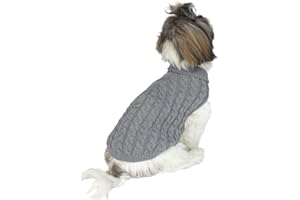 NOT TOO SHAGGY NTS Pets Small Dog Jumper | Cute and Cosy Turtleneck Puppy Jumper | Dog Jumper for Small Dogs | 5 Colours and 3 Sizes (Grey, Medium)