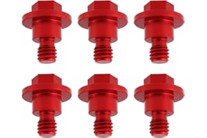 YINETTECH Lot de 6 Boulons de Protection de Fourche Avant de Moto Compatible avec KTM 125 150 200 250 300 350 450 85 65 50 SX EXC SXF EXCF Rouge