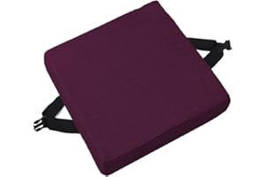 EN AYUL Taburete Silla Cojines Almohadilla de Asiento Estera, Hebilla Antideslizante Cuadrado Silla Taburete Cojines Almohadillas para Jardín Oficina Escuela Patio Bistro (28x28x3cm,Morado)