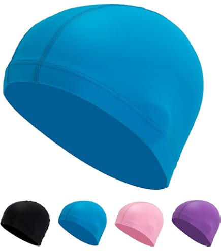 Cuffie Da Nuoto Per Bambini 3 Pezzi – Cuffie Impermeabili In Poliestere Con Design Cartoon, Elastiche E Comode