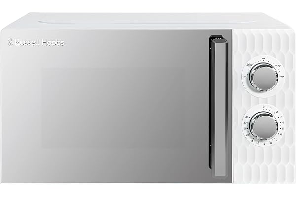 Russell Hobbs - RHMM715-EU - Honeycomb 17 liter och 700 W manuell solomikrovågor, vit, med 5 effektnivåer, integrerad timer och upptiningsfunktion