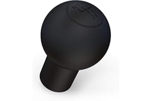 ‎KWMOBILE kwmobile Hülle kompatibel mit VW Audi 5-Gänge Schaltknauf Rund Typ A - Silikon Gang Schaltknüppel Cover Schutzhülle in Schwarz