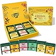 VAHDAM, Herbal Tea Sampler - 36 Tea Bags | 100% Pure Ingredients, Non GMO, Caffeine-Free Tea Bags - 6 Flavors, 6 Pyramid Tea Bags Each | Premium Tea Gift Sets, Assorted Herbal Tea Variety Pack