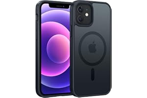 FNTCASE Etui na telefon komórkowy iPhone 12: iPhone 12 Pro, matowe, strukturalne, magnetyczne, cienkie, przezroczyste, wojskowa ochrona przed upadkiem do telefonów komórkowych – wytrzymałe, trwałe,
