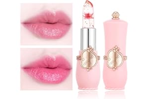 MEITREND Lip Gloss Tinted Lip Balm,Lip Gloss Jelly Dried Flower Colour Changing Lip Balm,Moisturising Lip Care For 24h Moisture Care Waterproof, Lip Oil Lipsticks For Women Long Lasting (#01)