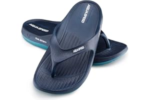 ‎AQUA SPEED Aqua Speed Badesandalen Damen & Herren | Zehentrenner rutschfest | Zehensandale Frauen | Duschsandale Männer | Badeschlappen | Badelatschen | Shower Sandals | Schwimmbad | Pool | Sauna