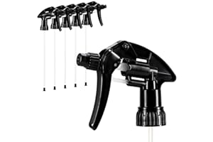 COM-FOUR® 6x accessoire de pulvérisation - tête de pulvérisation avec filetage 28/400 - accessoire avec joint EPDM pour bases, alcools, cétones et acides organiques