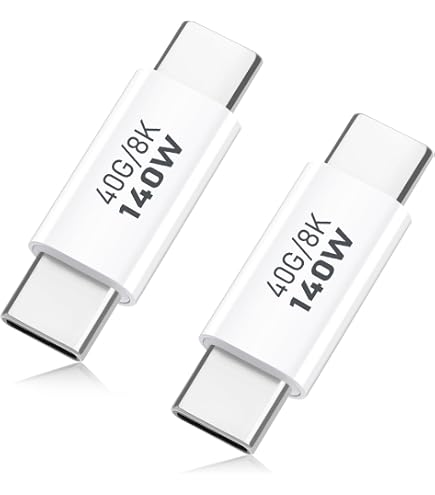 HUAZIZ 3er-Set 90° USB-C Adapter Stecker Auf Buchse – 40 Gbit/s, Aluminium, Für Enge Räume & Kabelmanagement