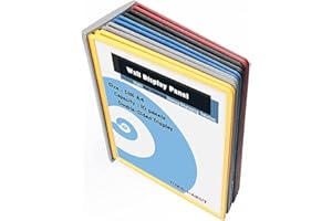 TUKA-i-AKUT Leggio a Muro, 10 Espositivi Pannelli di Visualizzazione A4, Leggio Espositore da Parete, per Magazzino Officina Negozio Business Laboratorio Ufficio ecc. Multicolore, TKD8222-10x Bunt