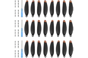 HUAREW 24 Pcs Hélices de Rechange pour Drone DJI Mini 2 SE, Mini 2/ SE/ 4K, Faible Bruit & Stable Drone Accessoires Hélices Remplacement avec 2 Tournevis et 24 Vis