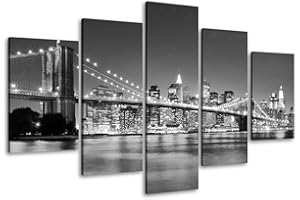 Visario Photos sur toile de New York, 100 cm de large x 50 cm de haut, prêtes à suspendre, du studio