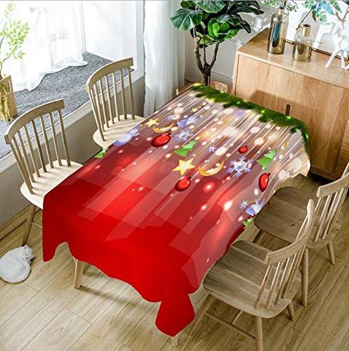 100% Polyester washable anti-fouling tablecloth Christmas rectangular tablecover red Ideal For 8-10 Place Settings. All Sizes Approximate , 150*260cm