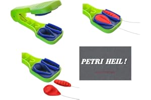 Set : 2 en 1 moule à pâte à truite en forme d'animal d'abeille réaliste et en forme de goutte, Baitformer + autocollant Petri Heil!