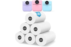 NUOTUN 6 Rollen Druckpapier und Sofortdruck Thermopapier für die Kinderkamera