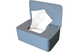 SHENGRUILI Feuchttüchter Box,Kunststoff Feuchttücher Spender, Aufbewahrungsbox für Feuchttücher,Servietten Box mit Deckel,Tissue AufbewahrungskofferToilettenpapier Box,Baby Tücher Fall